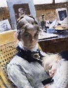 Carl Larsson Ateljeidyll Spain oil painting artist